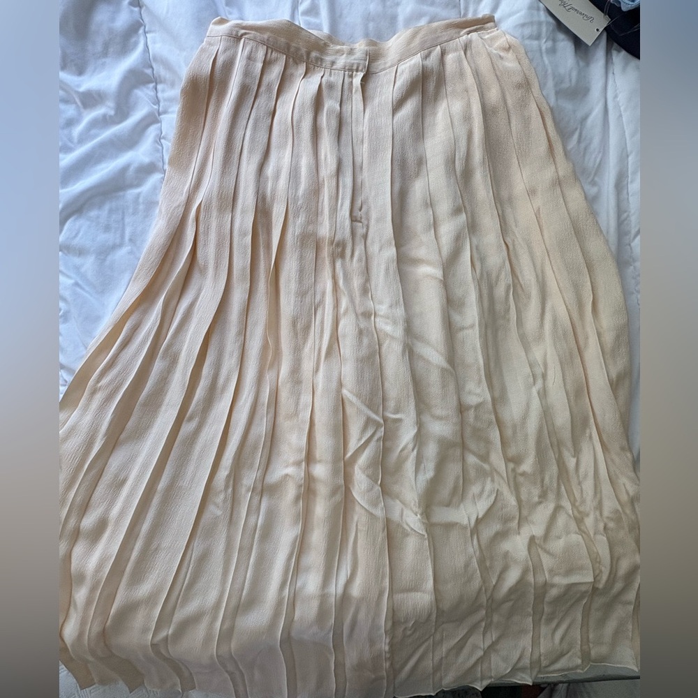 Vintage Peach Colored Pleated Skirt